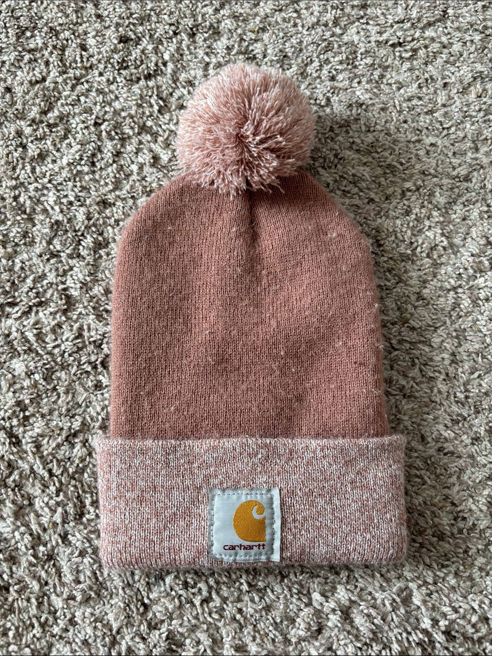 Carhartt Pom Beanie - Rose Pink